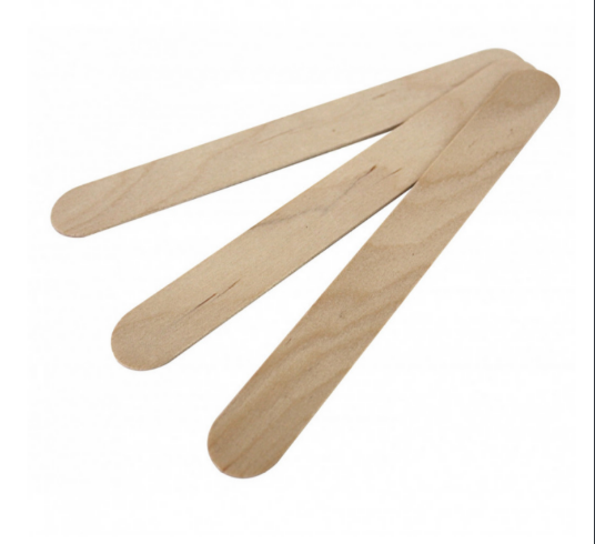 Шпатель ВОЛЕС отоларингологічний стерильний, дерев`яний шліфований(152x18x1,6мм)